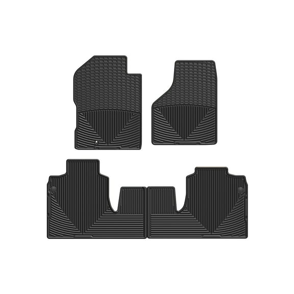 WeatherTech All-Weather Floor Mats compatible with Ram Truck 2500/3500, Ram 2500/3500 - 1st & 2nd Row, Black