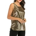 thumbnail image 5 of Women's Plus Size Sequin Tops Glitter Tank Top Sleeveless Sparkle Shimmer Shirt Tops Tank Top Shimmer Camisole Vest, 5 of 6