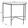 thumbnail image 3 of SAFAVIEH Couture Jessa Glam Metal Console Table, Black/White, 3 of 13