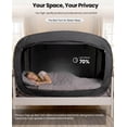 thumbnail image 3 of Bed Tent Twin Bed Canopy Portable Dream Tent for Adult Indoor Sleeping Tents with 2 Doors Breathable Private Space Tents, Black, 3 of 8