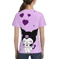 thumbnail image 6 of Sanrio Kuromi Kids T-Shirt 3d Printed Graphic T-Shirts Boys And Girls Short Sleeve Shirts For Youth Kids X-Small, 6 of 6
