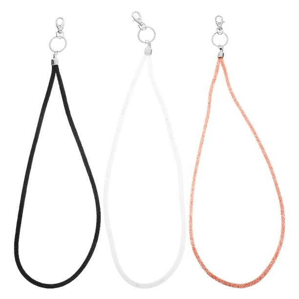 3pcs Lanyard Breakaway Key Chain String Trabajo de trabajo Permiso de la tarjeta de identificación de Lanyard Lanyard