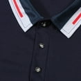 thumbnail image 5 of hoksml Summer Men's Golf Shirt Casual Loose Button Up Short Sleeved Lapel Top Solid Color Collared Polos Comfortable Soft Stretchy T Shirt 2025 on Clearance, 5 of 9