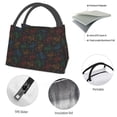 thumbnail image 4 of Fuzoiu Gamepad Joystick Game Print Portable Insulation Lunch Bag,Large Lunch Box,Container Reusable Leakproof Tote for Work, Travel, and Outdoor Activities, 4 of 6