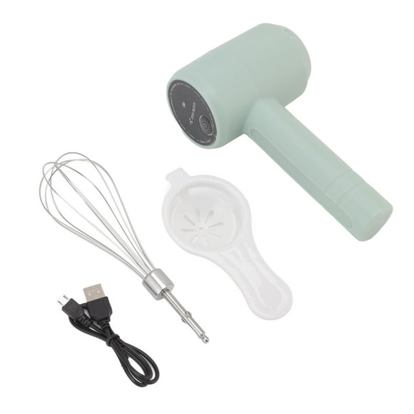 Gashome Electric Hand Mixer, USB Rechargeable Cordless Hand Mixer, Black
