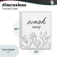thumbnail image 4 of Stupell Industries Contemporary Minimalist Leaves Wash Away White Framed Giclee Art, 24 x 30, by Lettered and Lined, 4 of 8