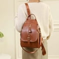 thumbnail image 2 of IELGY backpack pu large-capacity travel small backpack, fashionable commuter single shoulder three-purpose bag, 2 of 2