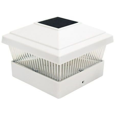 

Xewsqmlo 4pcs LED Solar Column Light Pillar Lamp Outdoor Villa Yard Garden Decor (White)