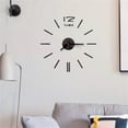 thumbnail image 3 of ZZwxWA Deals DIY Roman Numbers Acrylic Mirror Wall Sticker Clock Home Decor Mural Decals, 3 of 3