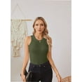 thumbnail image 2 of Womens Summer Tank Tops Crewneck Sleeveless Shirts Tanks Slim Fitted Casual Basic Tee Shirt, 2 of 6