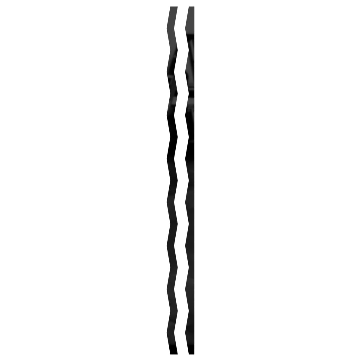 Ekena Millwork 47"H x 1/8"T Adjustable Acrylic Slat Wall Panels, Black, 44-Piece Kit