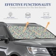thumbnail image 4 of Balery 2 Piece Rose Flowers Car Windshield Sun Shade|Foldable Front Windshield Shade for Car Front Window for Most Sedans SUV Truck-Small, 4 of 7