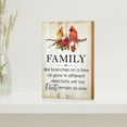 thumbnail image 6 of LifeSong Milestones "Family Like Branches" Cardinal with Poinsettia Tabletop Sign Christmas Holiday Decor, 6 of 7