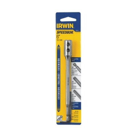 Irwin Irwin - 88702 - Speedbor 6 in. Steel Wood Boring Bit Extension 1/4 in. Quick-Change Hex Shank 1/pc.