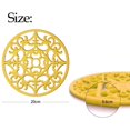 thumbnail image 4 of Juego de 3 posavasos de silicona multiusos finamente esculpidos, posavasos antideslizantes flexibles y aislantes, 4 of 5