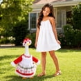 thumbnail image 7 of Christmas Porch Goose Outfits, 23 Inch Lace Dresses Set with Hat for Christmas Decorations Outdoor Front Porch Lawn And Yard Display, 7 of 7
