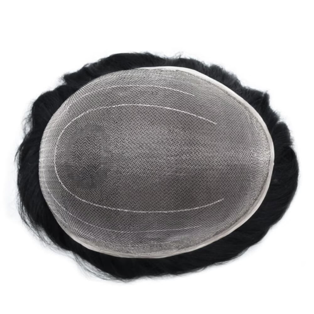 Lyrical Hair Toupee for Men Hair System for Man Siwss Super Welded Lace Mens Hairpieces Human Hair Replacement System Lace Hair Unirs Wig #1 Jet Black