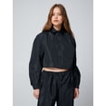 thumbnail image 3 of Crop Shirt Long Sleeve Pocket Detail Elastic Cuffs, 3 of 5