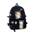 thumbnail image 1 of Mochila Jinwen Mochila linda con múltiples bolsillos Negro, 1 of 6