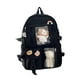 thumbnail image 1 of Mochila Jinwen Mochila linda con múltiples bolsillos Negro, 1 of 6