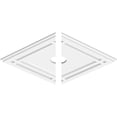 thumbnail image 2 of 22"W x 14 5/8"H x 2"ID x 7 3/4"C x 1"P Diamond Architectural Grade PVC Contemporary Ceiling Medallion, Two Piece, 2 of 11
