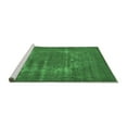 thumbnail image 2 of Ahgly Company Machine Washable Indoor Square Oriental Emerald Green Industrial Area Rugs, 5' Square, 2 of 4