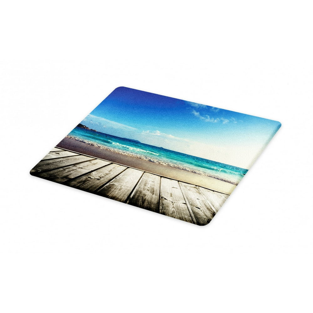 Rustic Wood Cutting Board, Weathered Beach and Wavy Ocean Photography ...