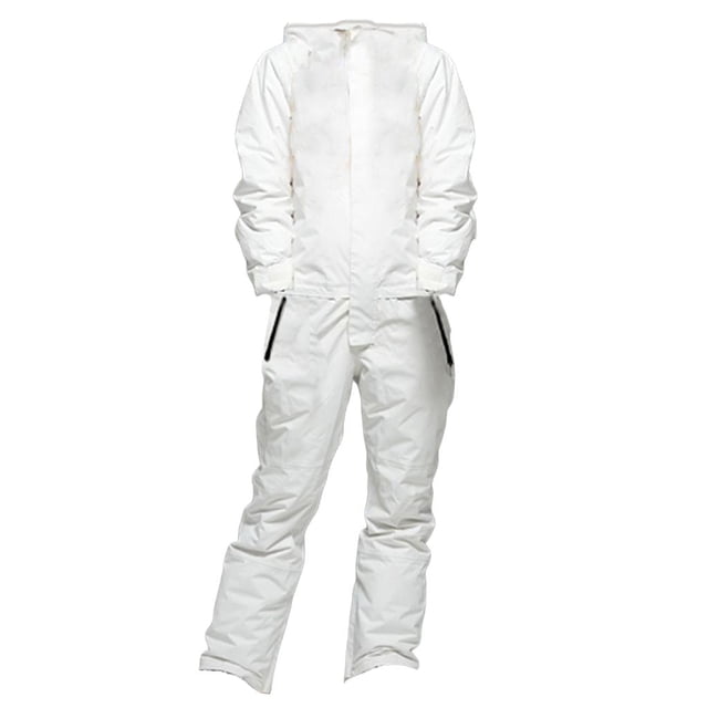 Hombres Mujeres Trajes de nieve de una pieza Trajes de esquí con aislamiento cálido de invierno para esquiar Equipo de ropa para exteriores - Múltiple XL blanco Baoblaze Trajes de esquí de una pieza de invierno