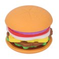 thumbnail image 2 of Hamburger Toy, Silicone Baby Chew Toy Tear  Detachable Hand Eye Coordination Reliable  for Early Learning, 2 of 8