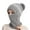 Gray, variant on ICHUANYI Womens Hat and Scarf Set Knit Beanie Hat Neck Warm Winter for Cycling Skiing