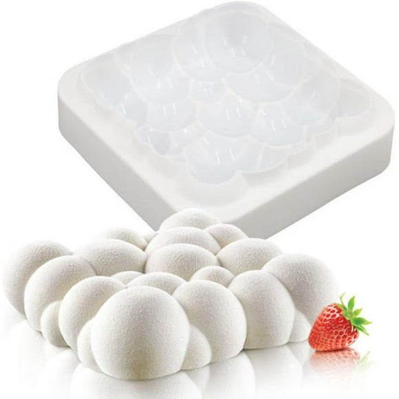 Master Chef's Choice: Cake Or Mousse Maker Silicone Mold, A Geometric 3D Design For Artisan Creations, Perfect For Festivals And Birthdays, Solid Construction, Easy Demolding