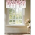 thumbnail image 5 of Pink Eucalyptus Leaves Valance for Windows Berry Branch Plant Curtains Valances Spring Short Curtains Rod Pocket Window Treatment for Kitchen Living Room Bedroom Bathroom Decor 1 Panel 54x18, 5 of 6
