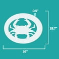 thumbnail image 4 of Outdoor Crab Wall Art – Coastal Nautical Beach House Accent for Home, Garage, Shed – Weatherproof Crab Sign – Coastal Wall Art, 3 Foot, 4 of 11