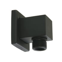 Kingston Brass K173ASQ0 Claremont Wall Mount Supply Elbow, Matte Black