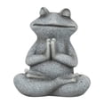 thumbnail image 4 of Estatua de rana meditando sentada, figura de , colección de jardín, escultura de animal para inauguración de casa, sala de estar, oficina, 4 of 8
