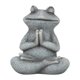 thumbnail image 3 of Estatua de rana meditando sentada, figura de , escultura de animal coleccionable para mesa de jardín, para oficina, patio y terraza., 3 of 9