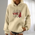 thumbnail image 2 of Sudadera Con Capucha de Navidad Para Mujer Estampado de Manga Larga Bolsillo Casual Jersey Camisa Blusa Odeerbi ODB198068, 2 of 5