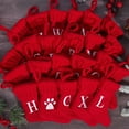thumbnail image 2 of Vorkoi Christmas Stockings with Initials, Embroidered Letter Knit Red White Christmas Stocking, Holiday and Family StockinDg for Fireplace Christmas Holiday Party Decoration, 2 of 4