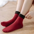 thumbnail image 4 of 7-Pair Thick Fleece-Lined Mid-Calf Socks with Cold Wind Protection, Stretch Comfort Fit and Durable Thermal Warmth – Winter Hiking Ski Christmas Socks for Men and Women, 4 of 5