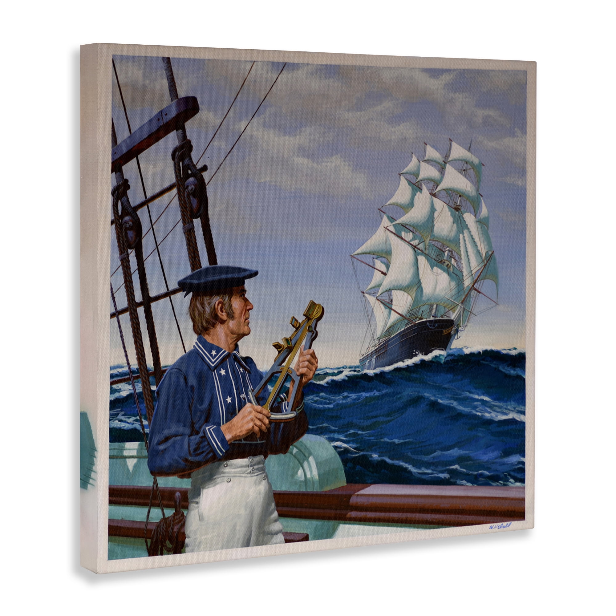 Flying Cloud Sailing Ship Canvas Wall Art, design by Wind River Studios