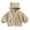 Khaki, variant on Besolor Toddler Girls Winter Fuzzy Sherpa Hoodies Fleece Thermal Warm Long Sleeve Sweatshirts Zip up Jackets with Pockets(2-3 Years,Coffee)
