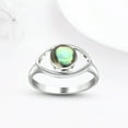 thumbnail image 5 of Mystical Evil Eye w/ Abalone Shell Inlay Sterling Silver Ring - 6, 5 of 8