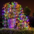 thumbnail image 4 of Zukuco 96 LED 4.9ft x 4.9ft String Lights Net Mesh Lights Christmas Net Lights 8 Modes for Christmas Wedding Party Home Garden Lawn Bushes Indoor Outdoor Decor (Multicolor), 4 of 7