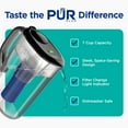 thumbnail image 5 of PUR PLUS 7 Cup Water Pitcher with Lead Reducing Filter, W 9.6" x H 10.1" x L 4.5", Smoke, PPT711BA, 5 of 13