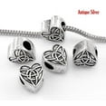 thumbnail image 2 of Celtic Knot Triquetra Heart Charm Spacer European Bead, 2 of 3