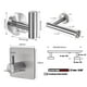 thumbnail image 4 of Kit de accesorios de baño de estilo moderno con barra para toallas y ganchos para toallas de estilo redondo cepillado. Negro B, 4 of 9