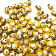 thumbnail image 4 of 100PCS Wooden Bee Creative Self Adhesive Wood Embellishment DIY Flatback Charm, 4 of 6