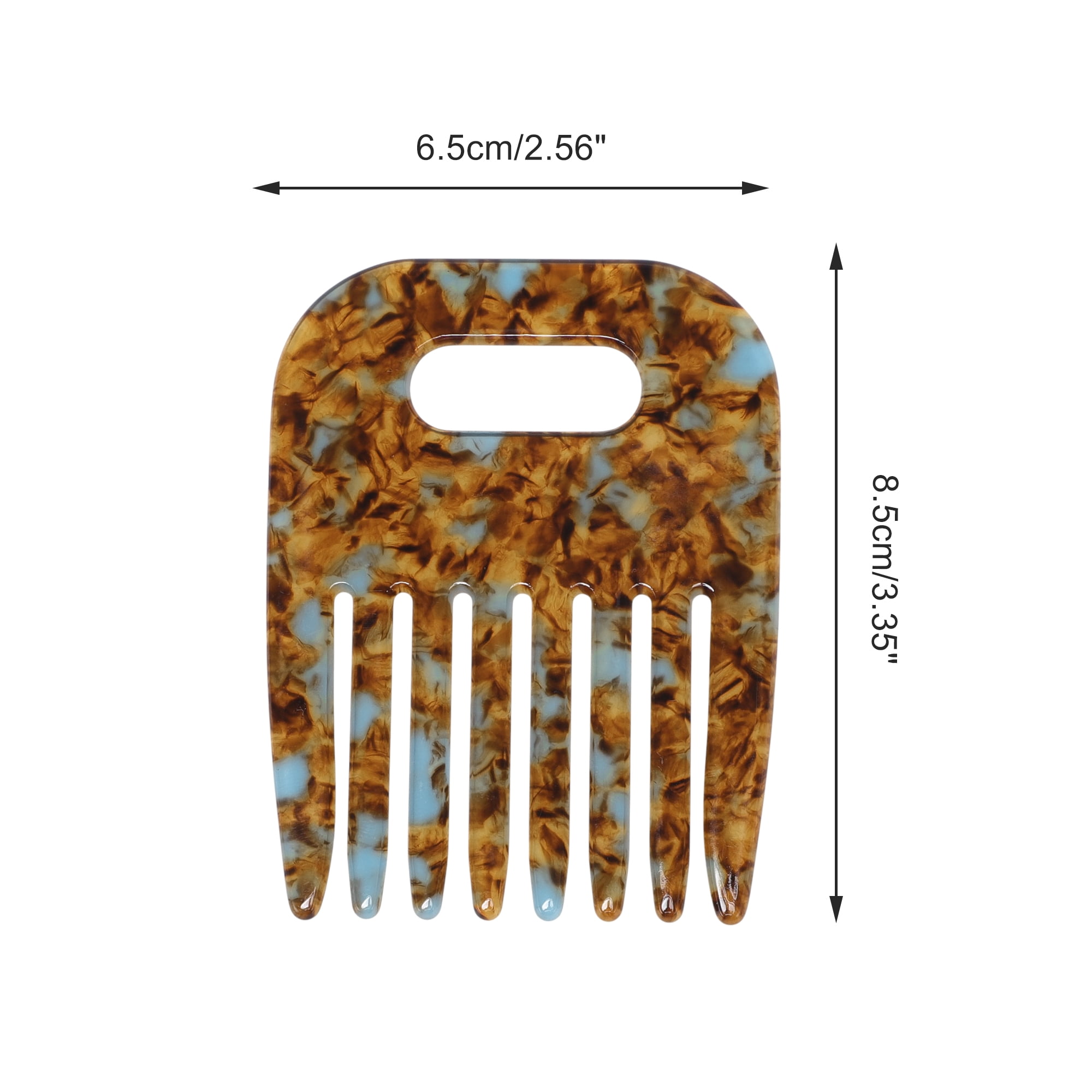 Unique Bargains 1 Piece Women Durable Vintage Acetate Comb for Curly Hair Brown