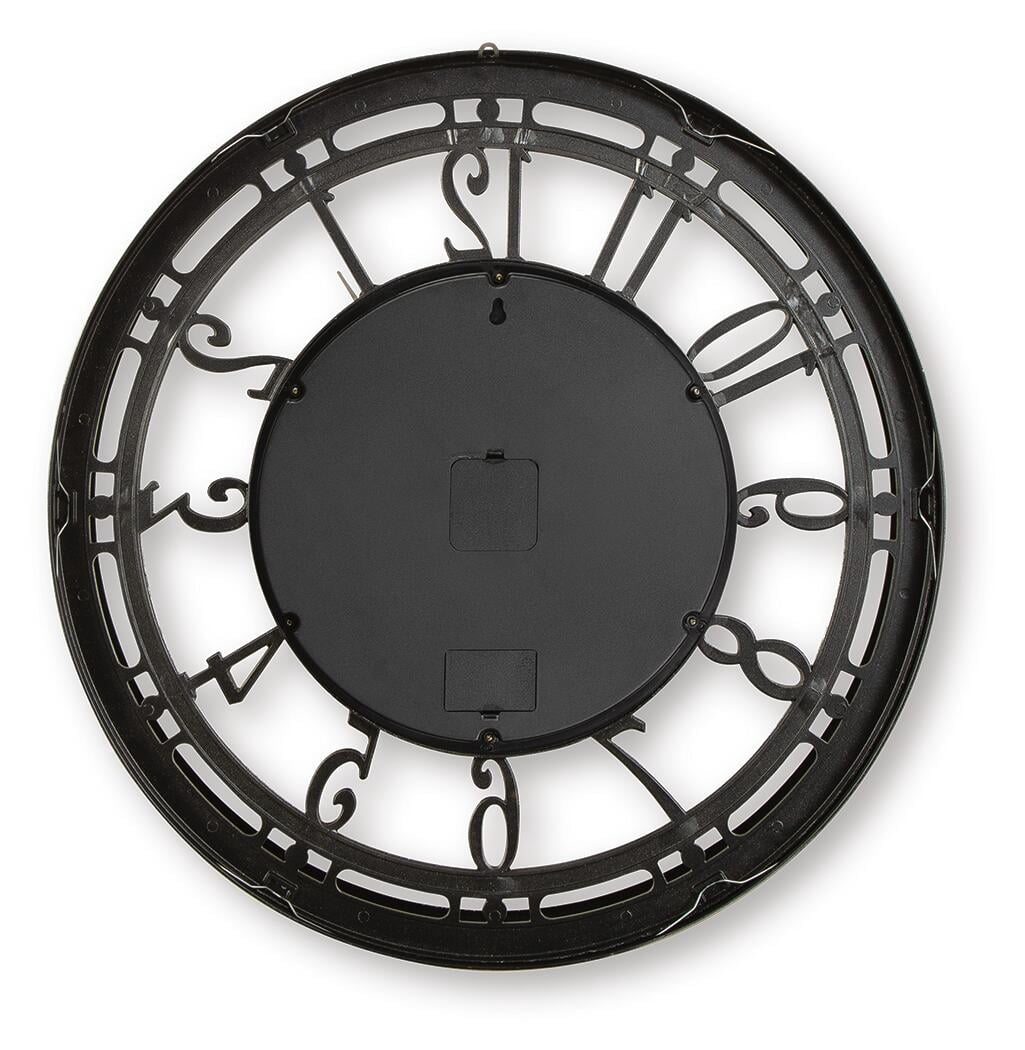 Signature Design by Ashley Gilover Wall Clock, Vintage Gear Design, Champagne Finish