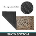 thumbnail image 7 of Kitchen Rugs and Mats Non Skid Washable Boho Brown Carpet Kitchen Mat and Rug Set,Floor Cushion Waterproof Rug,Rubber Backed Area Rugs for Kitchen Laundry, 7 of 7